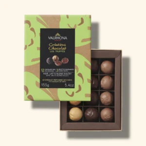 VALRHONA Schachtel Trüffeln Dunkel/Vollmilch/Dulcey - 155g