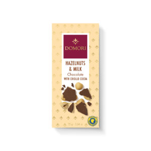Domori - Milchschokolade mit Haselnuss-Gianduja "Hazelnuts" 35%