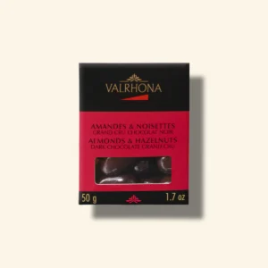 VALRHONA Schachtel Mandel/Haselnuss Dunkle - 50g