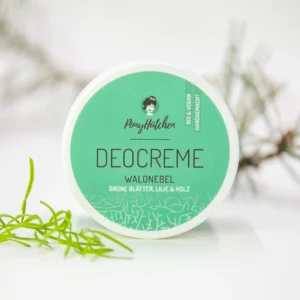 PonyHütchen Deocreme"Waldnebel": Herb - grüne Blätter, Lilie & Hölzer