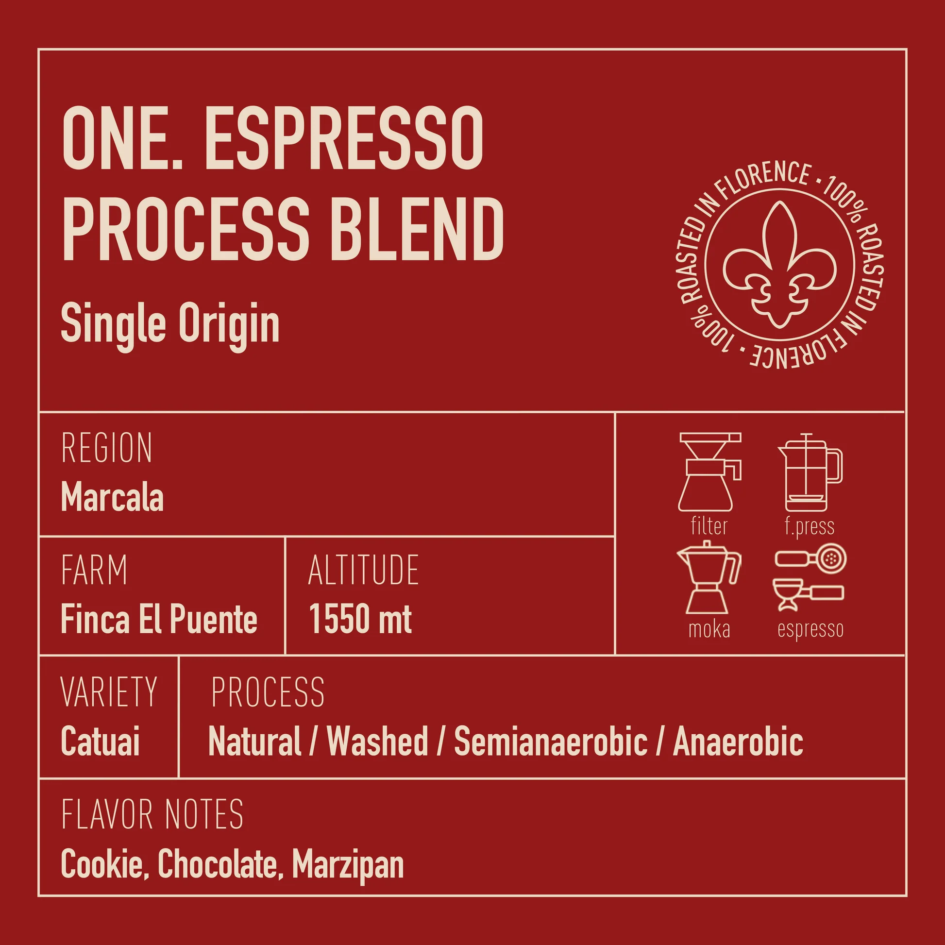 Ditta Artigianale "One. Espresso Process Blend" Kaffeebohnen - 250 g – Bild 3